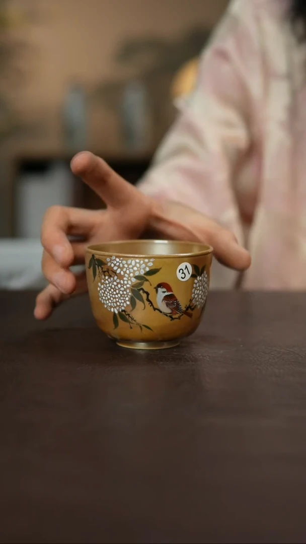 杯景德柴烧手作多人瑕疵