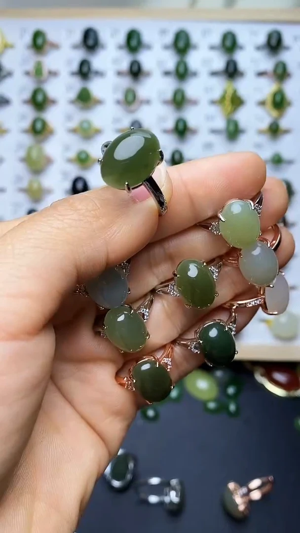 【闪购商品】和田玉戒指未镶嵌1