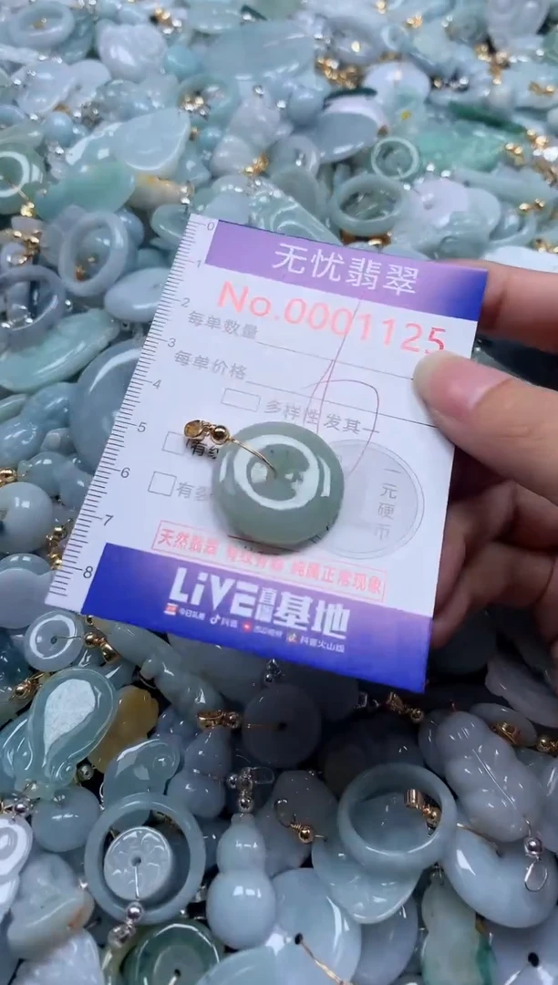 翡翠未镶嵌吊坠(不含链)1125