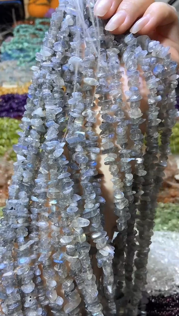 水晶珠宝半成品未镶嵌灰月光