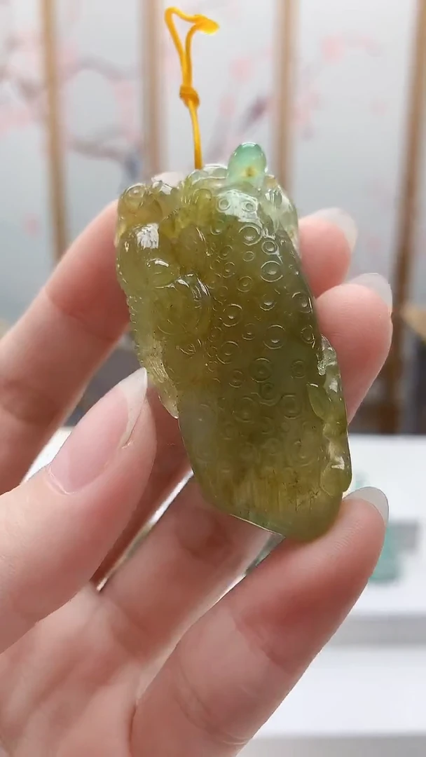 未镶嵌定制翡翠5129ry-毛货挂件41