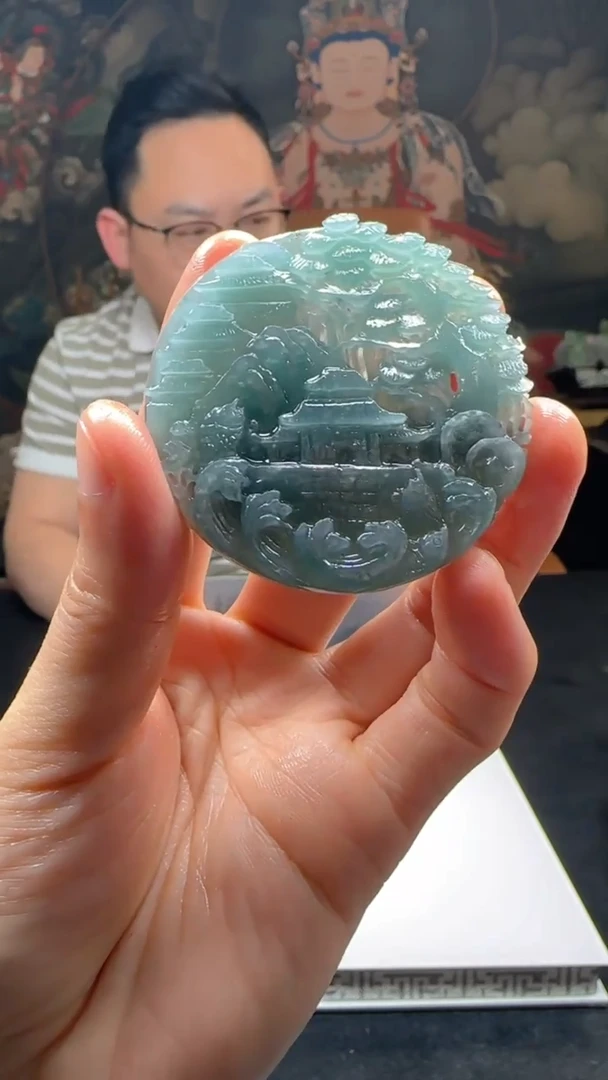 【闪购商品】定制翡翠未镶嵌L-@@QJXC11829