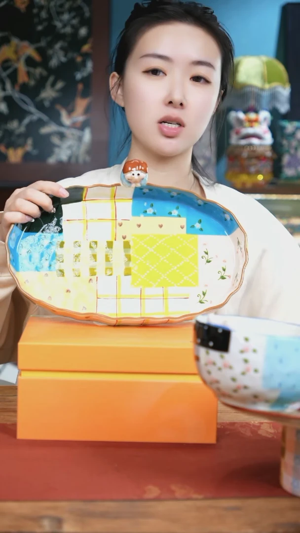 【闪购商品】瓷片豆包儿推荐饰品摆件