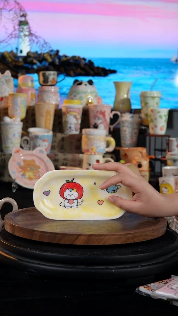陶瓷便携款手工手绘景德镇陶瓷