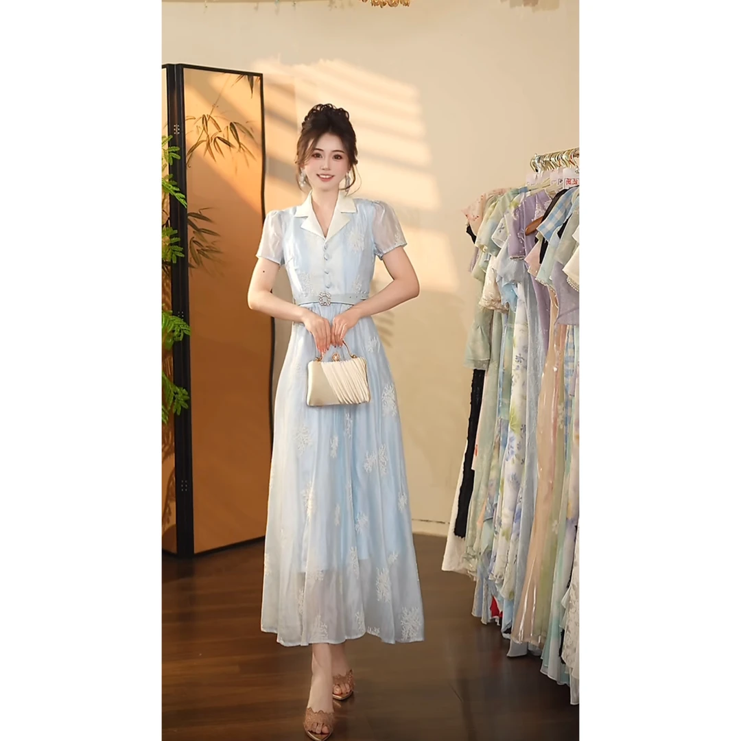 瑞瑞定制-1309（海岛少女）连衣裙G219