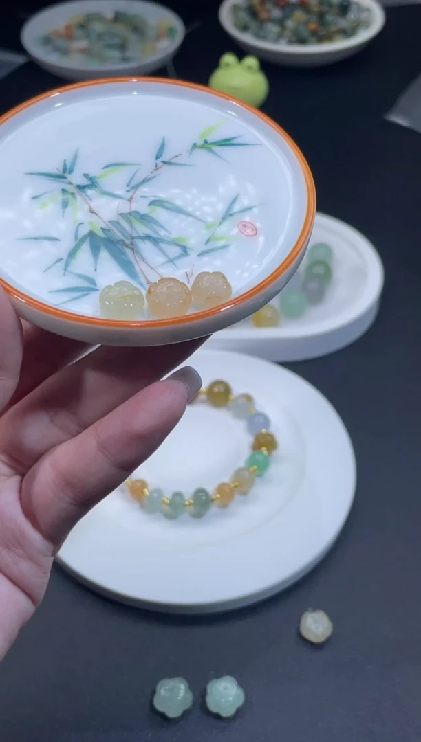 定制翡翠未镶嵌翡翠毛货-9004