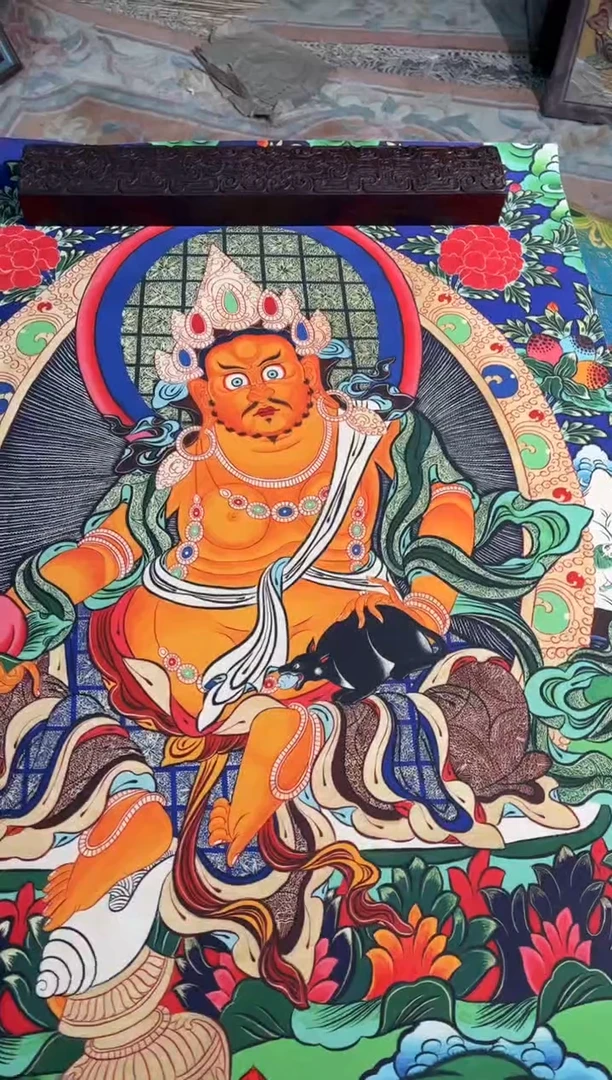 卷轴画卷轴画天天的唐卡