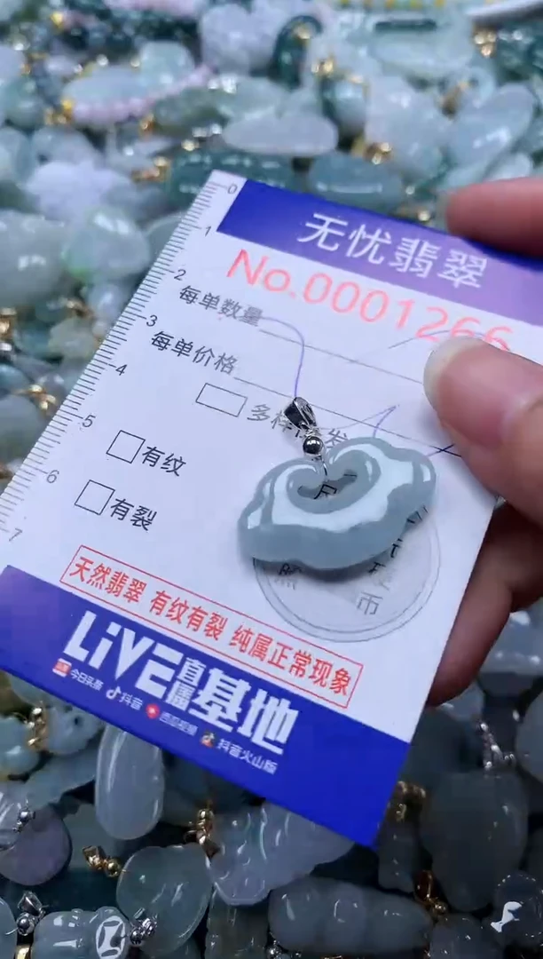 翡翠未镶嵌吊坠(不含链)1266