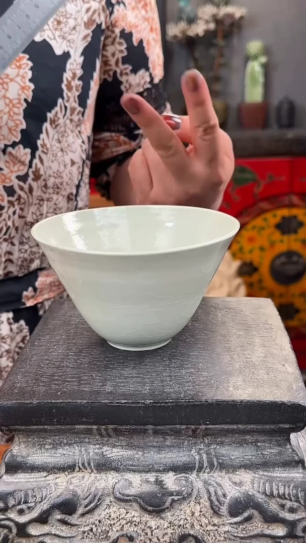 摆件陶瓷微瑕大碗手工