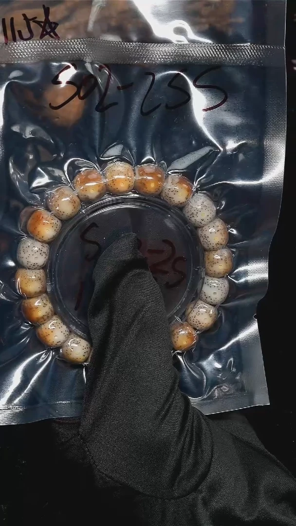 手串星月菩提11.5通体火烧云-S02-SS