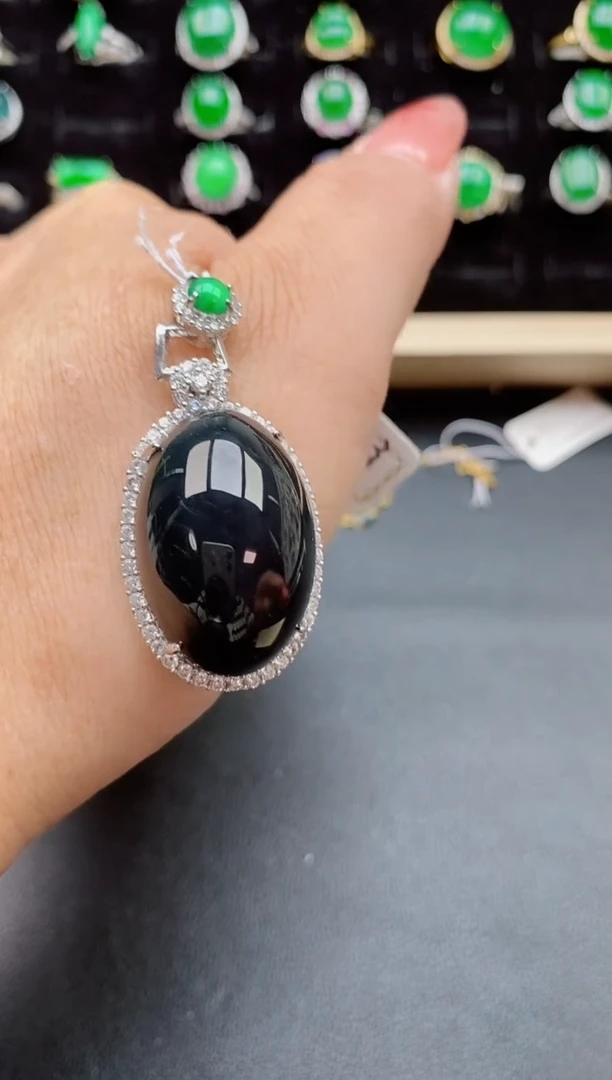 【闪购商品】翡翠吊坠(赠链)银S925镶嵌321321