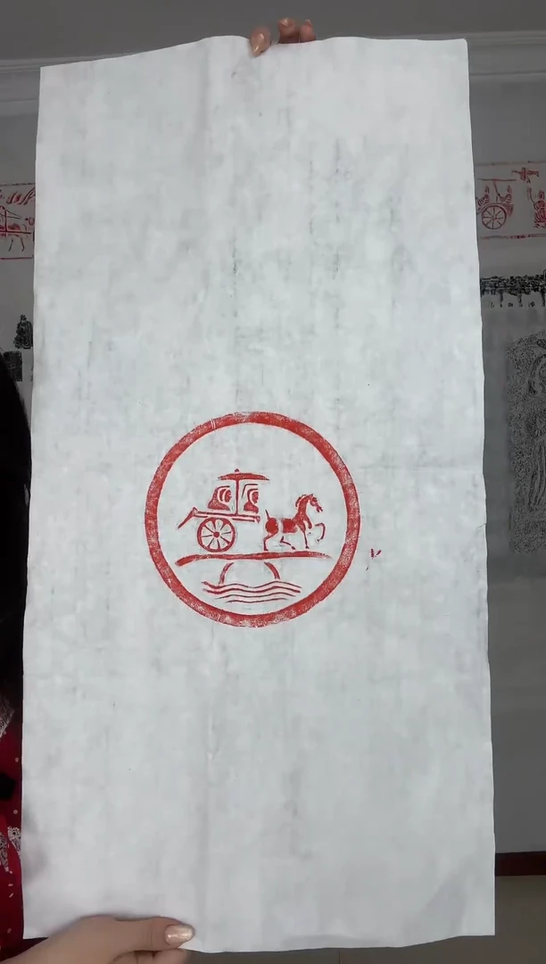 昌化石印石马车出行