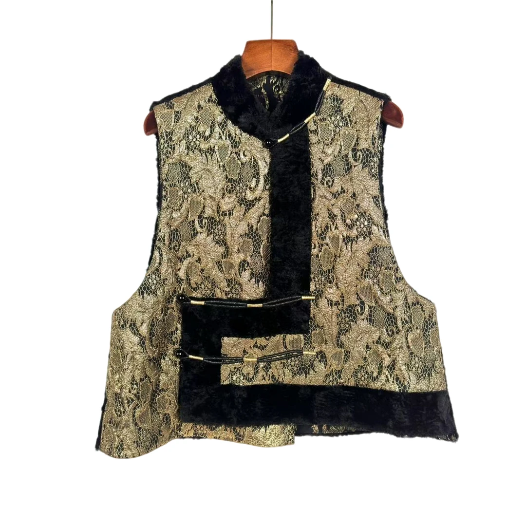 朱总原创护设计金缕流光L24M-4C133时尚马夹