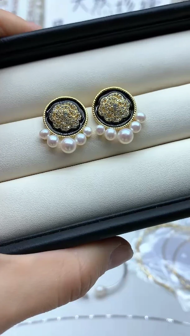 【闪购商品】淡水珍珠耳饰未镶嵌耳环