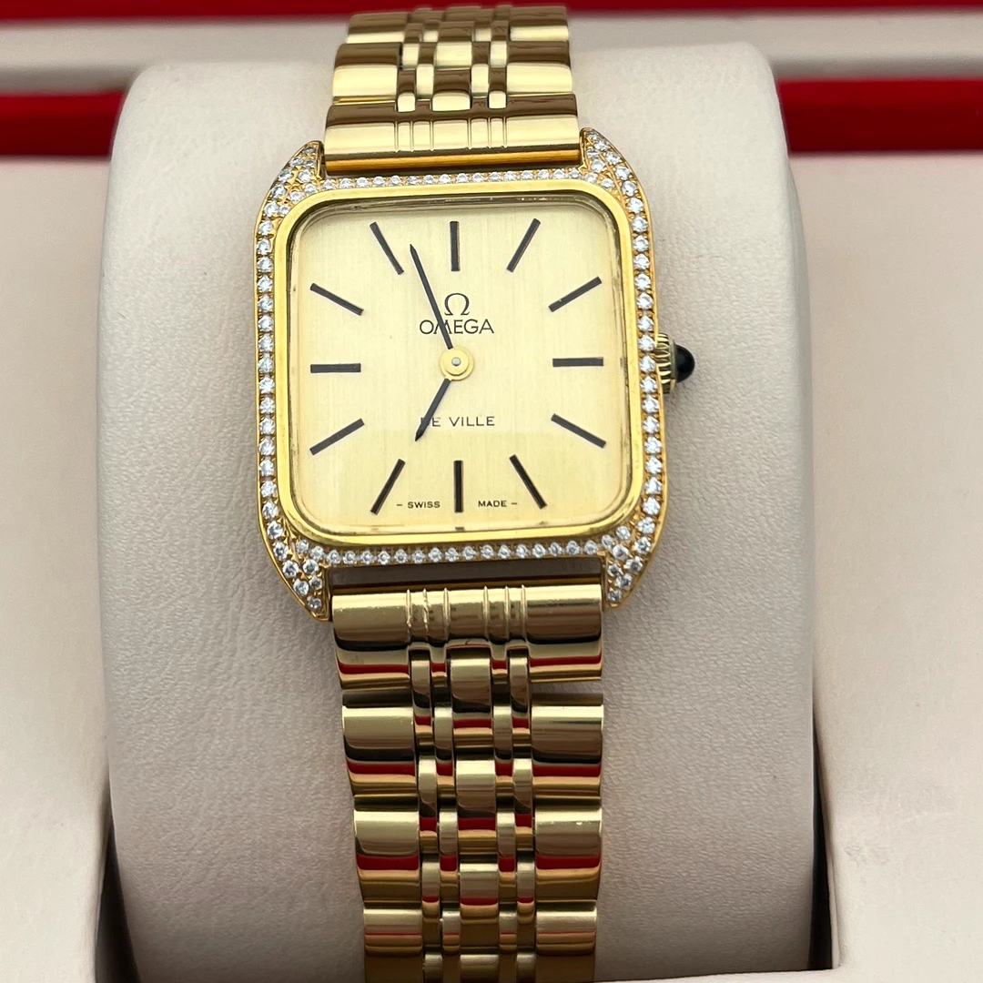 95新 Omega/欧米茄 24.5mm手动机械QC4231碟飞后钻瑞士名表凯5