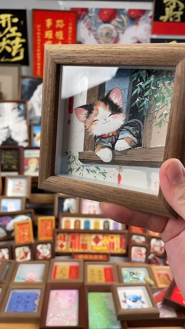 国画纯手绘书法绘画作品