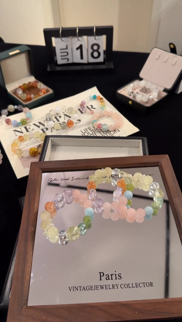 水晶手链合金多宝x1901