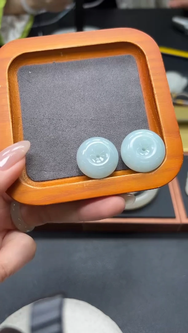 颈饰未镶嵌翡翠厚庄平安扣 多样性发一23*13 KJYD112404