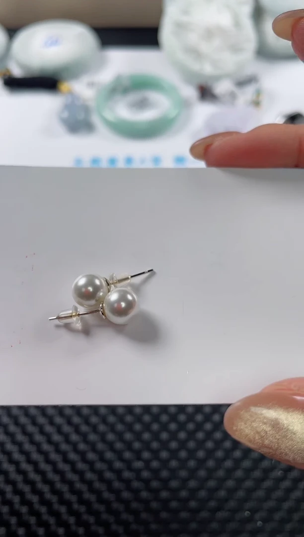 耳饰拼合珍珠（马贝珠）合金基地（多样性发一件）