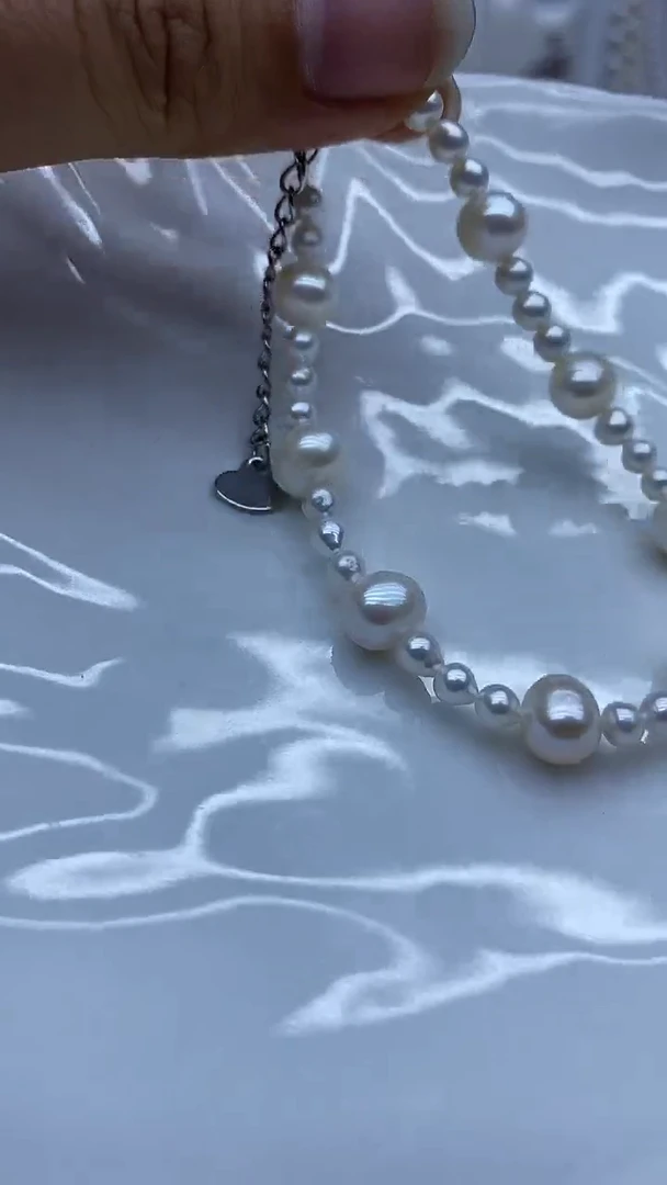 未镶嵌手镯淡水珍珠手链