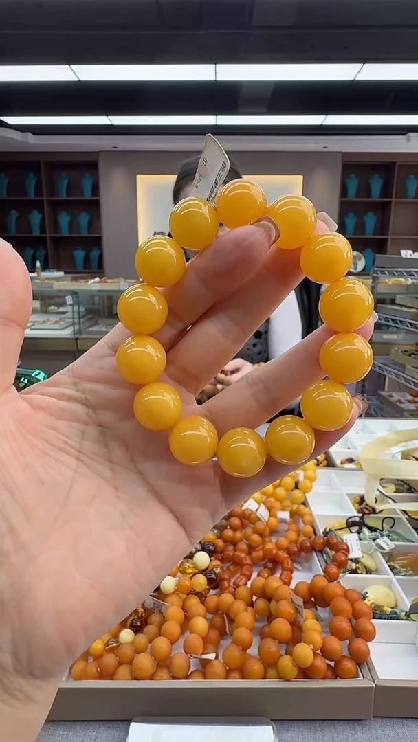 手链琥珀未镶嵌202秒拍号 假一罚三