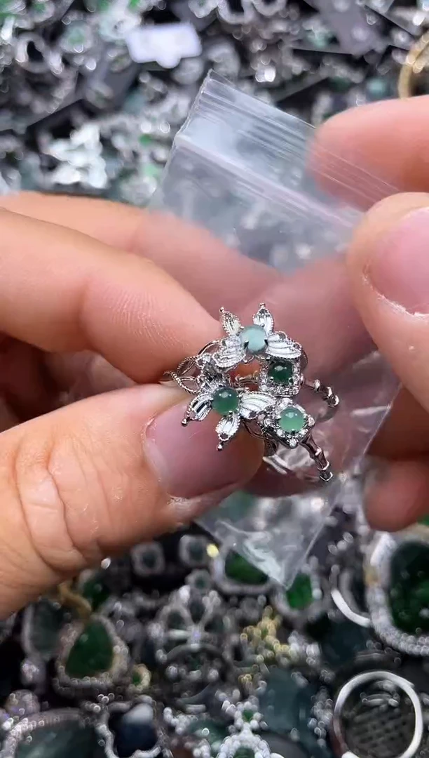 【闪购商品】翡翠颈饰未镶嵌F1000戒指 多样性发其二