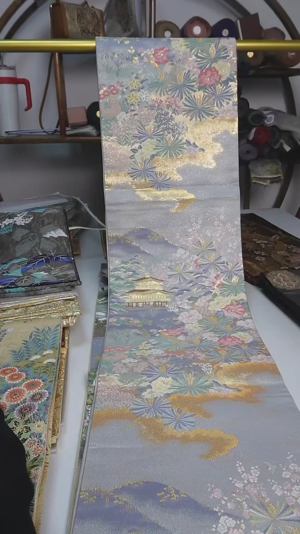 【闪购商品】织绣西阵织六通花卉