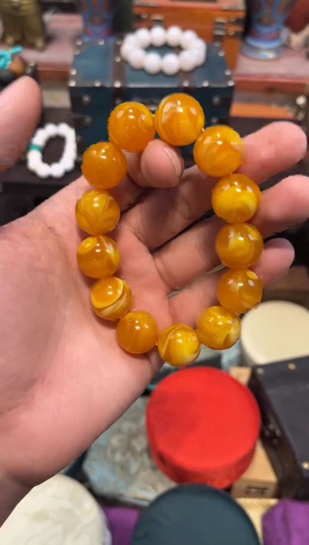 未镶嵌蜜蜡裸石Q刘哥高端专属精品30