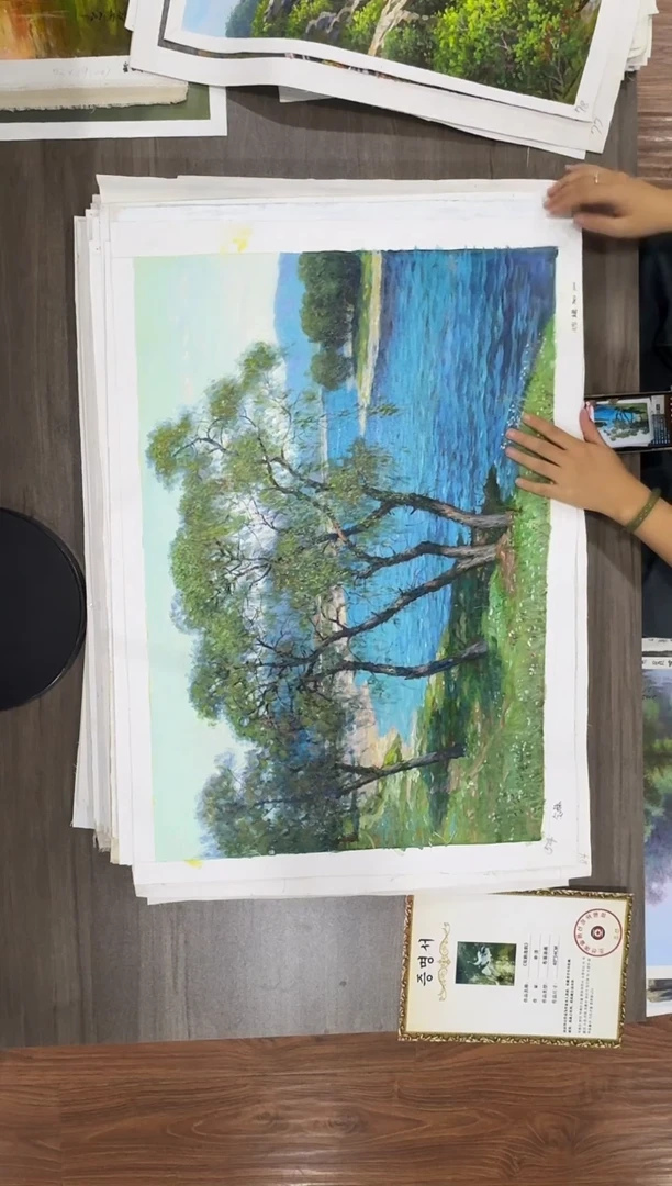 油画【53号】约50*70cm丨朝鲜原创纯手绘孤品油画丨顺丰包邮