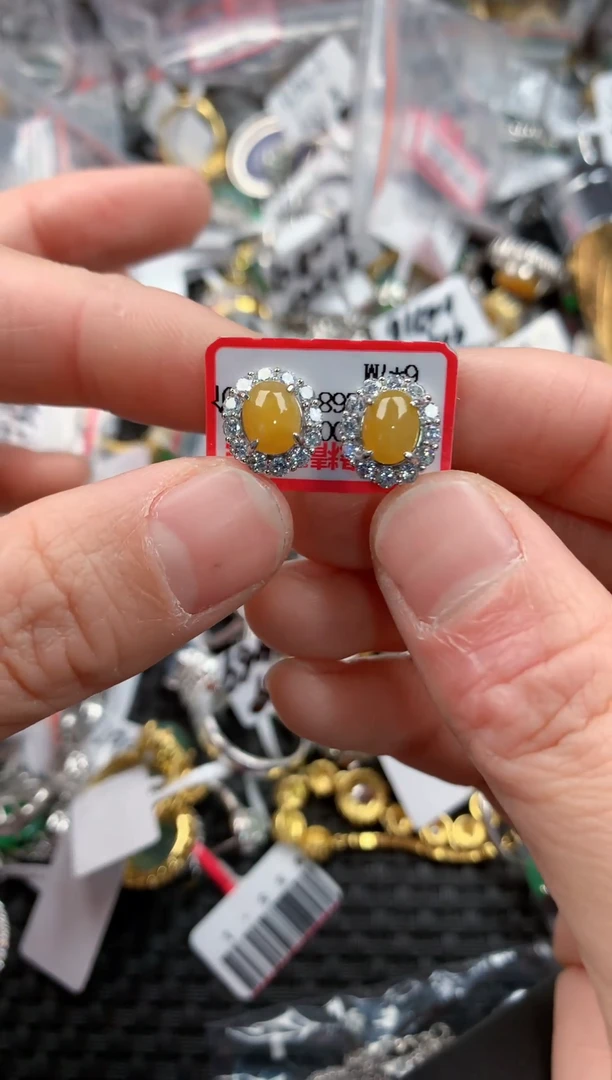 银S925镶嵌戒指翡翠111-----8