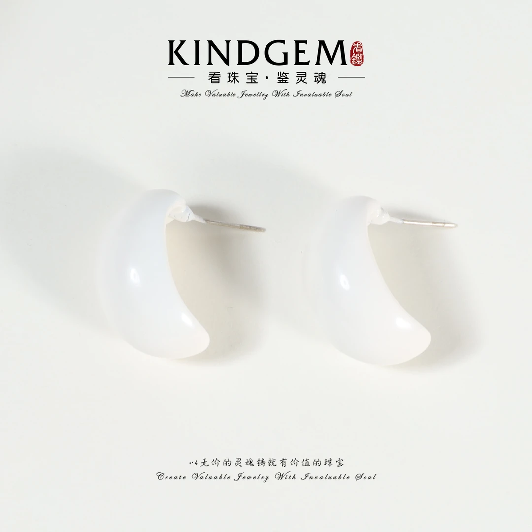 铜合金耳饰 KindGem 轻奢小众设计师款百搭耳环 C-46197