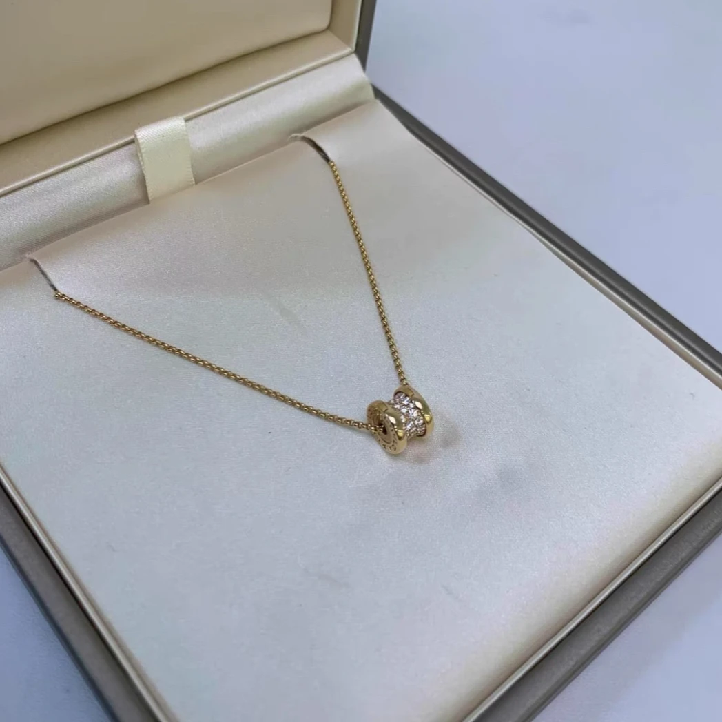99新 BVLGARI/宝格丽 7姐北京专场/18K满钻小蛮腰项链