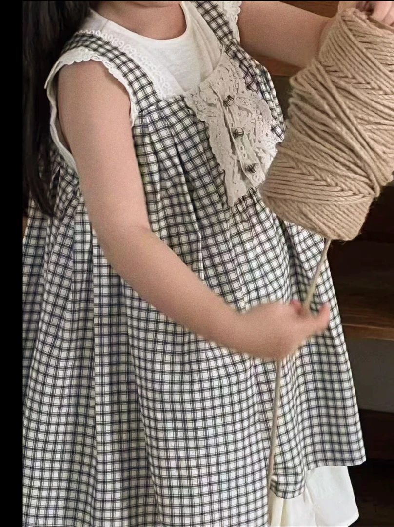 XM·25夏~格子连衣裙X701（汉服）单件格子裙
