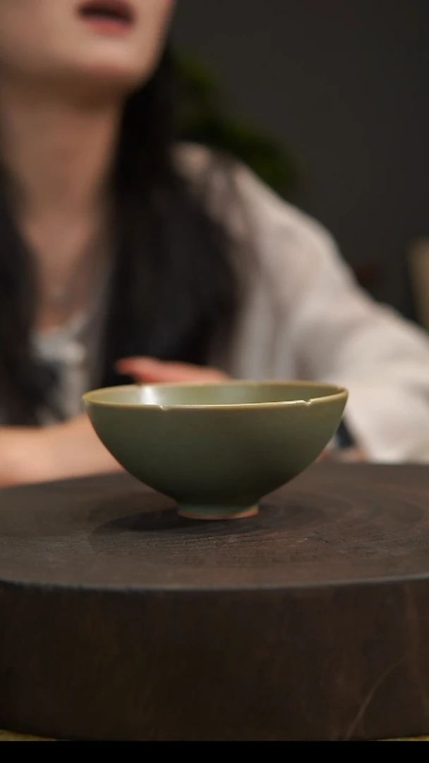 杯子葵口杯 汝州原产地  原矿老釉