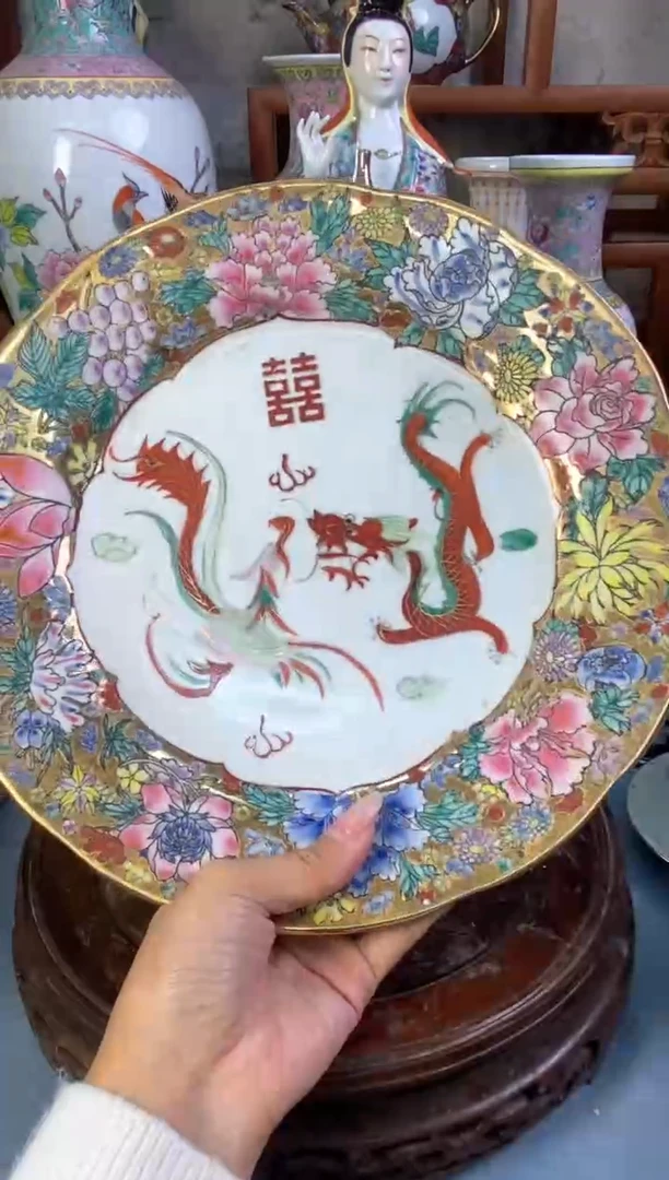 瓷片微瑕慎拍景德镇窑老厂瓷器单件