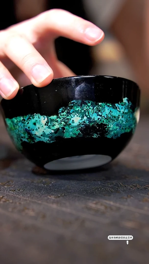非遗漆器瓷胎大漆主人杯