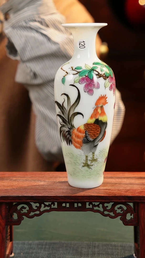 【闪购商品】摆件釉上粉彩纯手绘手工原创瓷器