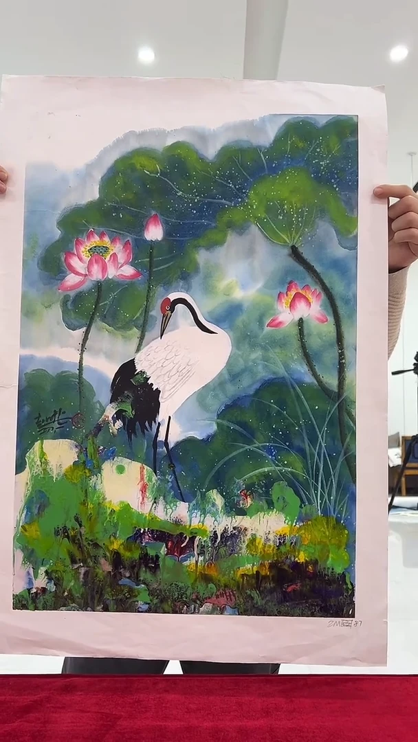 国画赵燮绘画2.7pc荷花画集作品