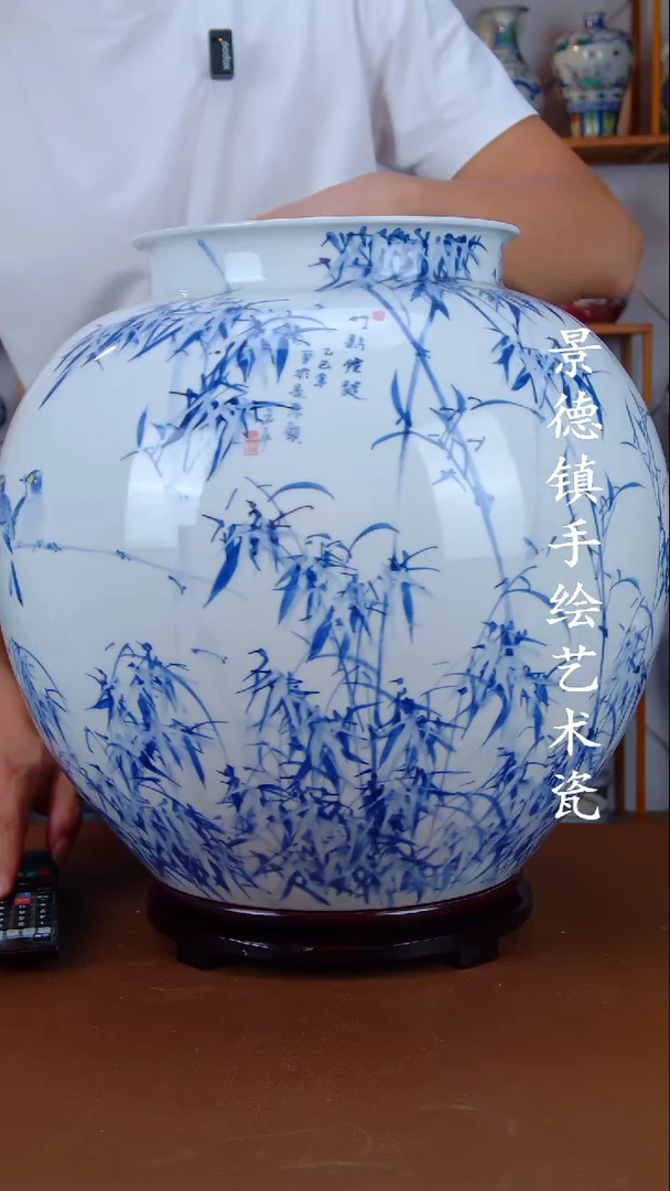 瓶景德镇手工手绘陶瓷摆件29