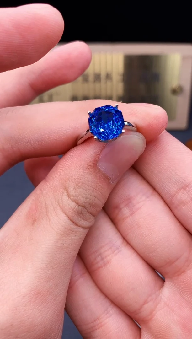 托帕石戒指银S925镶嵌.........