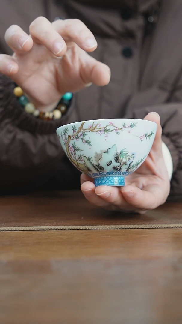 【闪购商品】杯景德镇珐琅鸡心杯