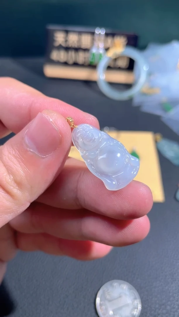 【闪购商品】翡翠颈饰18K金镶嵌翡翠