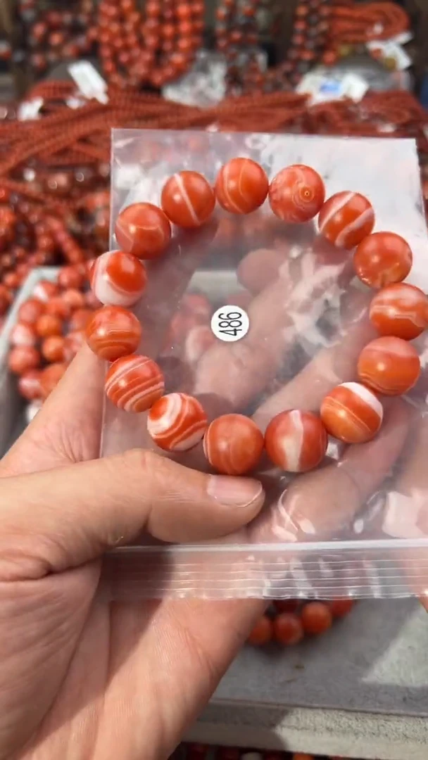 南红玛瑙手串未镶嵌15