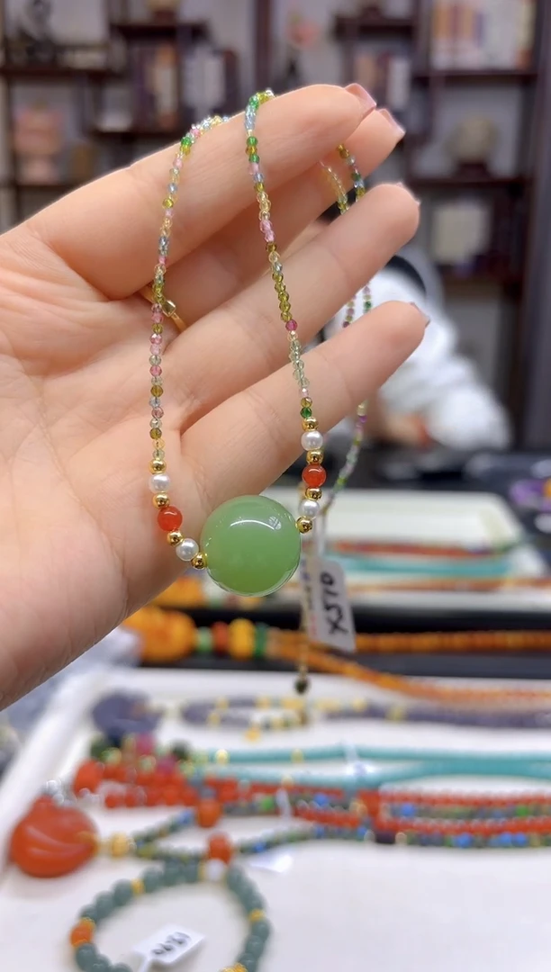 【闪购商品】和田玉（青玉）颈饰未镶嵌X510