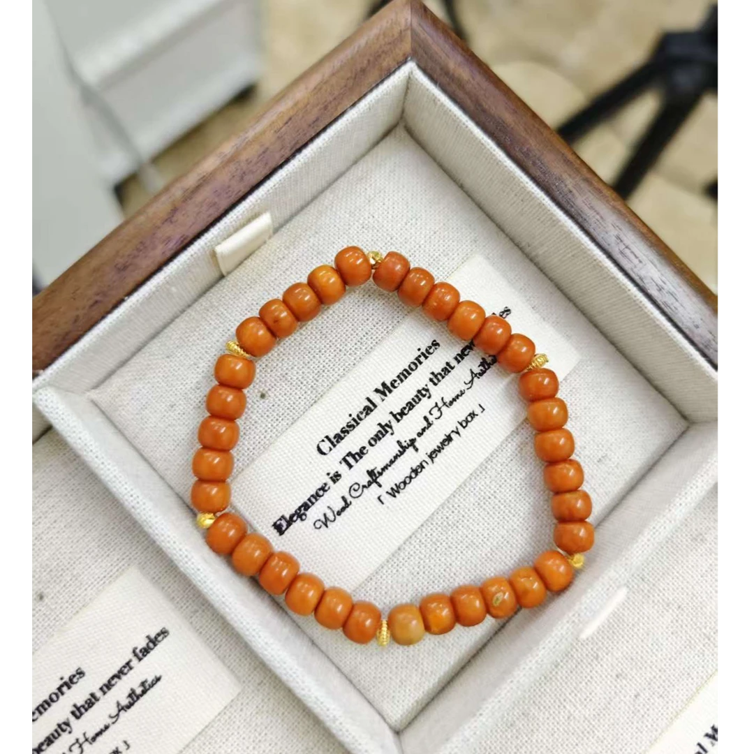 【桃鑫鑫珠宝M1-183】天然蜜蜡手链多样性发货发其一颜色微差