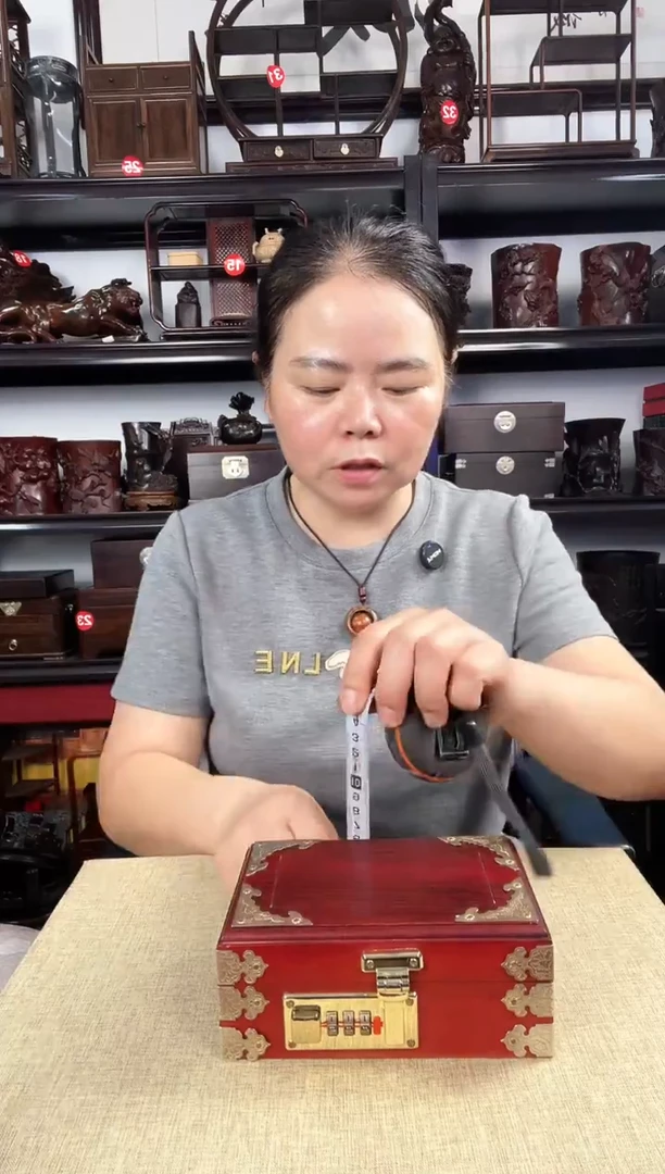 木长方盒老李红木工艺品