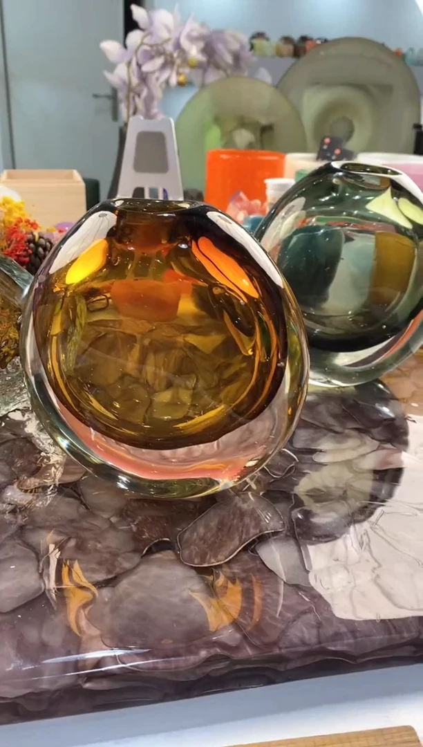 【闪购商品】琉璃慕忆家花瓶微瑕