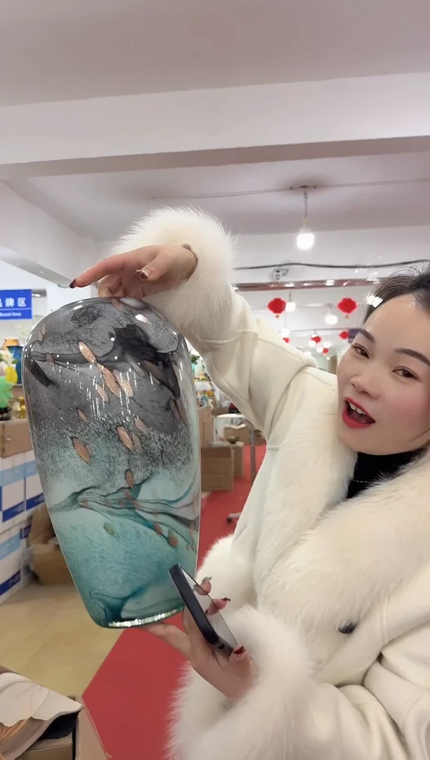 【闪购商品】琉璃迪喜花器-o-早14