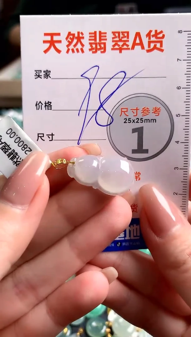 【闪购商品】翡翠颈饰18K金镶嵌14003504