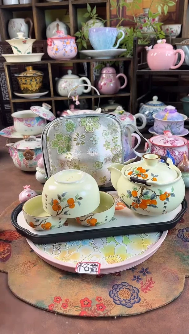 【福利】1壶3杯1个包包1个茶盘